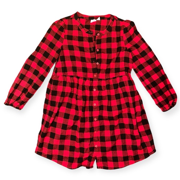 GAP Girls Buffalo Plaid Dress - Picture 1 of 5